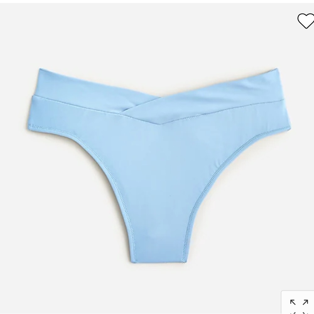 NWT J. Crew Cross Front Cheeky Bikini Bottom